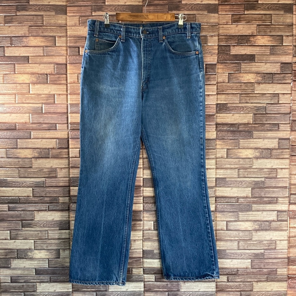 Vintage Mens Levi’s 20517-0217 Saddleman Jeans Orange Tab Made in USA 36x30